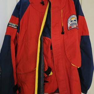LL Bean Red and Blue Jacket